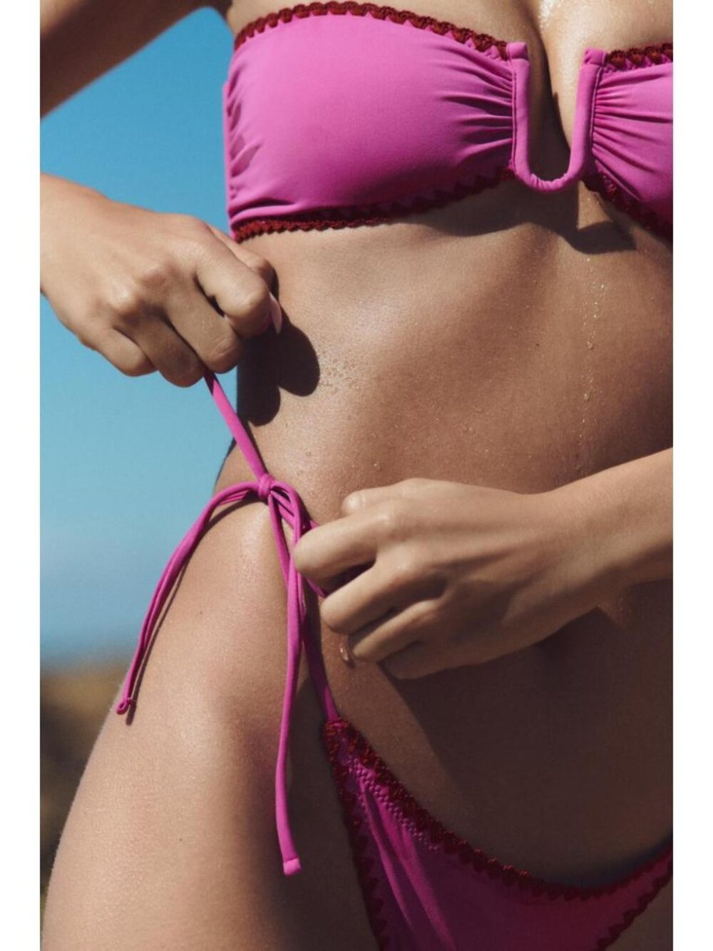 ZARA SEAMED BIKINI BOTTOMS